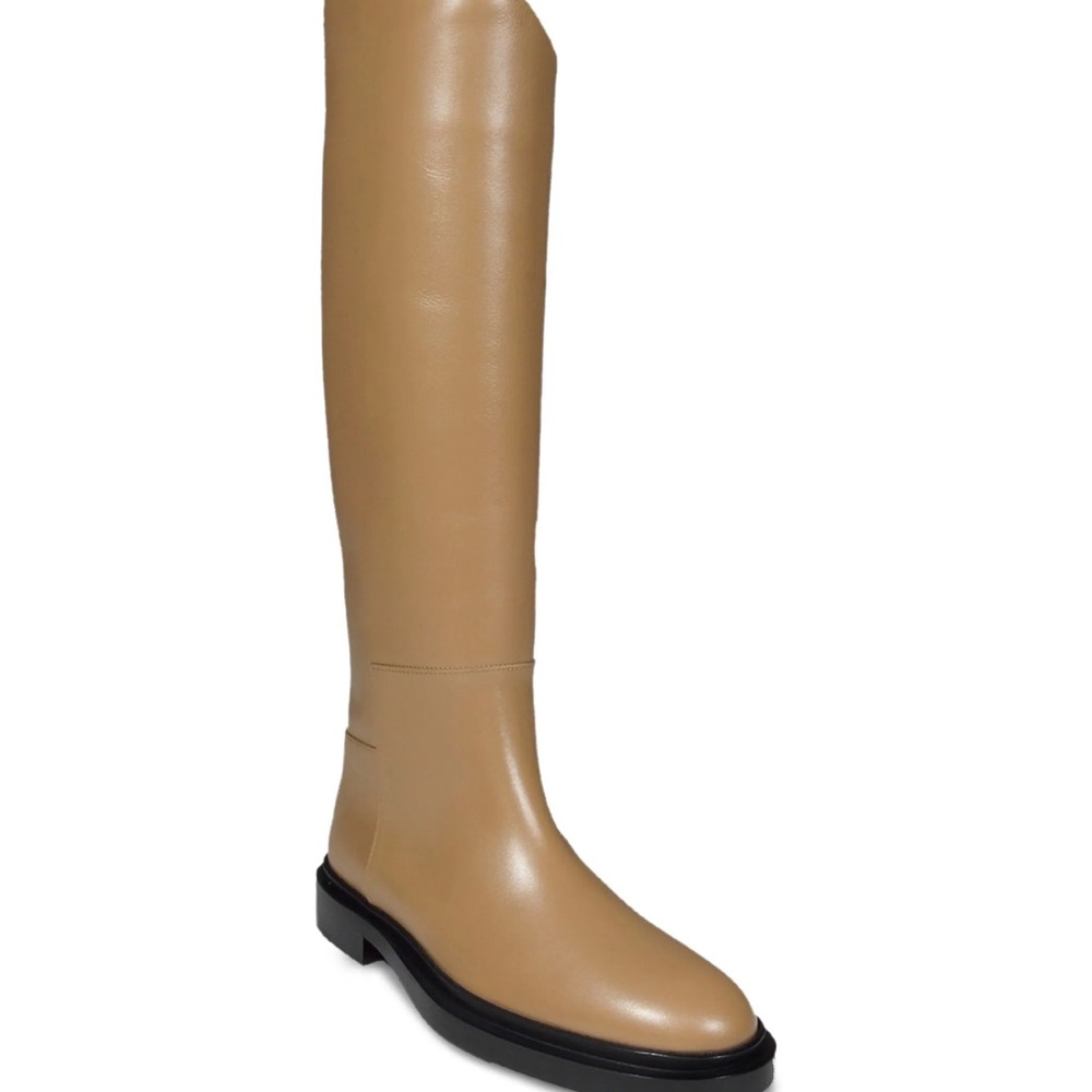Jil Sander Tan Over the Knee Boots